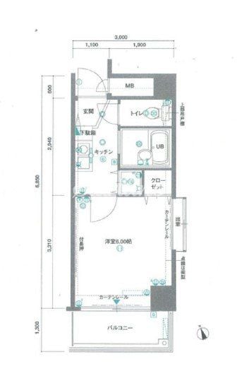 アクティブミレニアム江戸川橋の物件間取画像