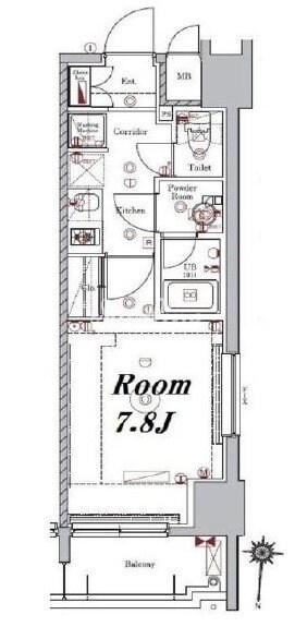 メイクスデザイン早稲田の物件間取画像