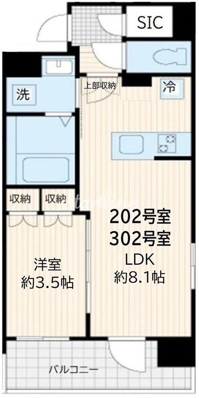 アルカンシエル新宿大京町の物件間取画像