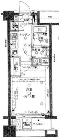 パレステュディオ神楽坂シティタワーの物件間取画像