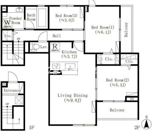 パークベア四谷三丁目（ParkBear四谷三丁目）の物件間取画像