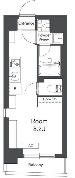 レキシントンスクエア曙橋の物件間取画像