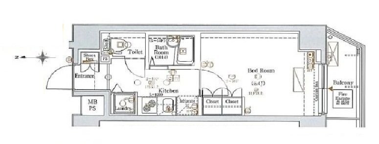 アクサス新宿タワーイーストの物件間取画像