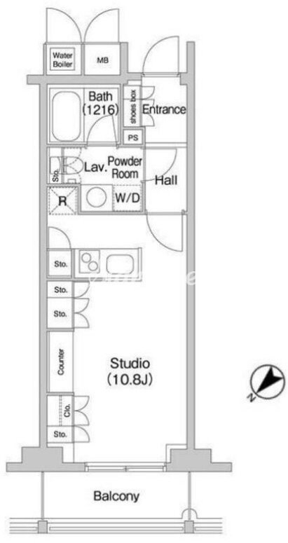コンフォリア北参道　の物件間取画像