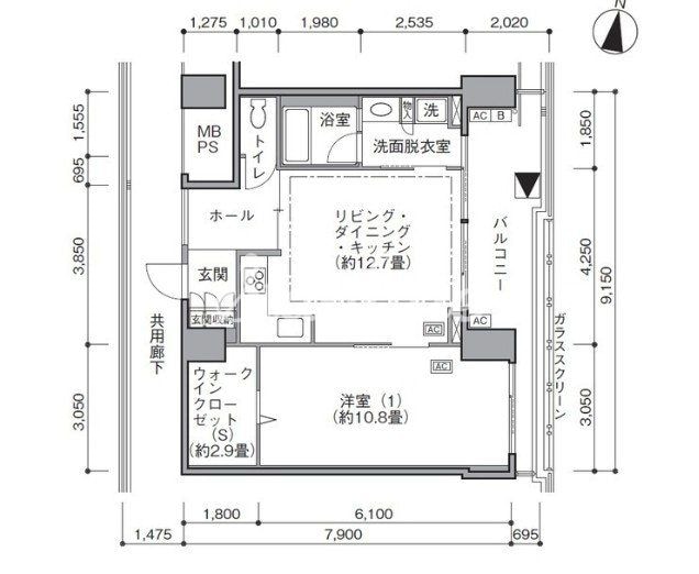 東雲キャナルコートCODAN17号棟の物件間取画像