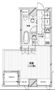 カスタリア銀座の物件間取画像