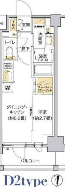 リビオメゾン木場の物件間取画像