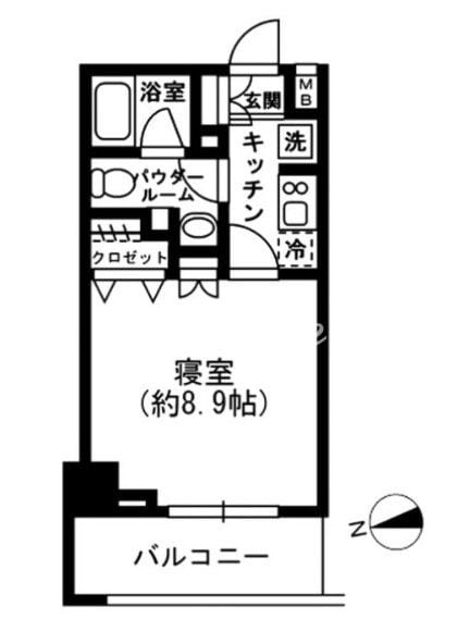 レジディア四谷三丁目の物件間取画像