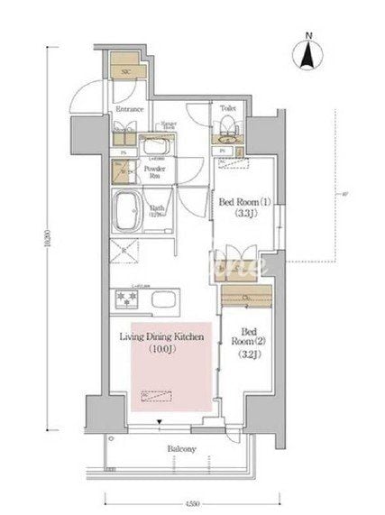 アーバネックス錦糸町NORTHの物件間取画像