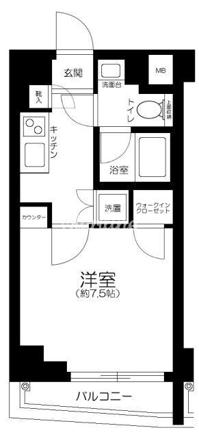 アクサスイアース西大島の物件間取画像