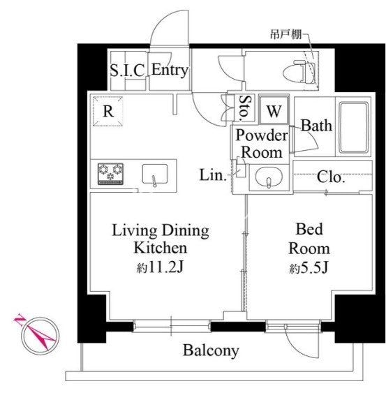 グランパセオ銀座築地の物件間取画像