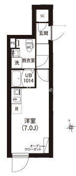 レピュア南大井レジデンスの物件間取画像