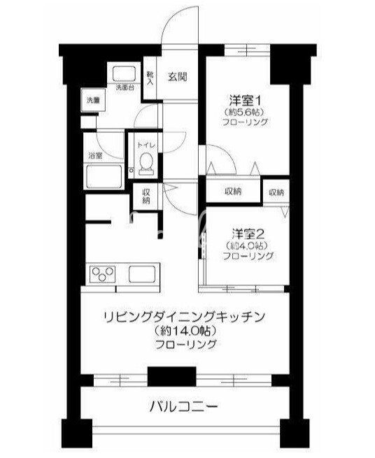 アクス御殿山の物件間取画像