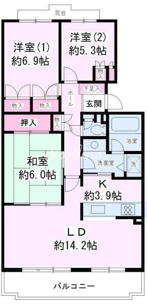 メゾンドール渡邉の物件間取画像