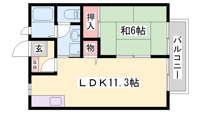 明石駅 バス18分  西区役所前下車：停歩6分 2階の物件間取画像