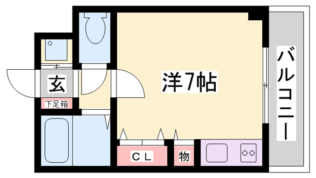 アベリエール大蔵の物件間取画像