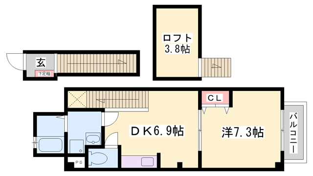 パインフィールドの物件間取画像