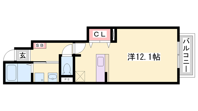 西明石駅 徒歩18分 1階の物件間取画像