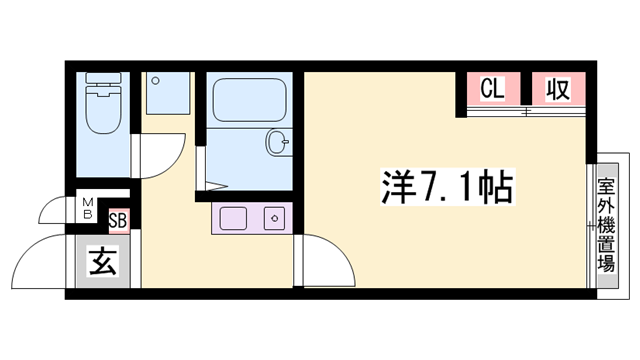 恵比須駅 徒歩13分 1階の物件間取画像