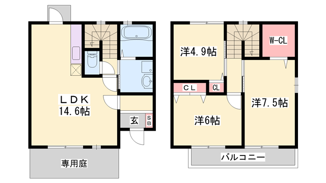 大久保駅 バス13分  上新地下車：停歩2分 1階の物件間取画像