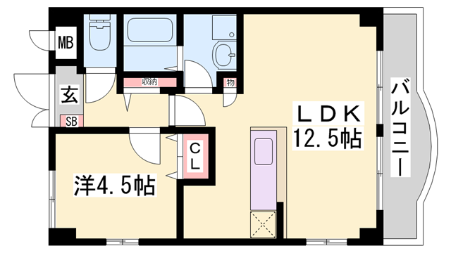 西明石駅 徒歩12分 2階の物件間取画像