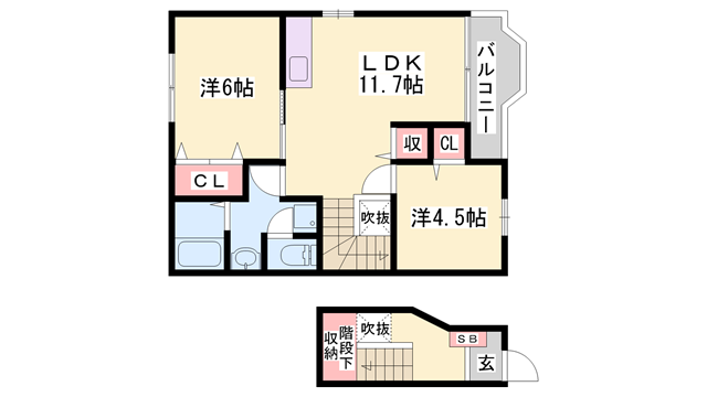 アヴニールの物件間取画像