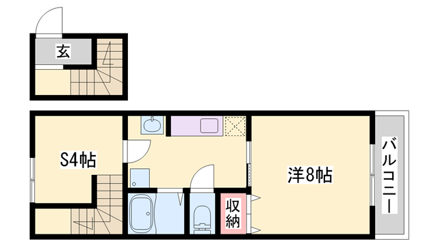 白扇の物件間取画像