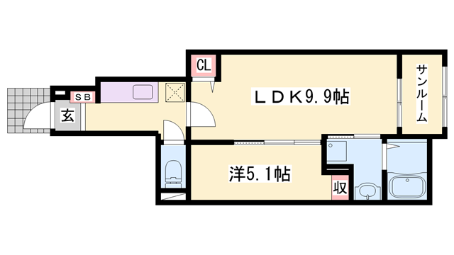 明石駅 バス17分  玉津インター前下車：停歩4分 1階の物件間取画像