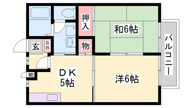 明石駅 バス15分  水谷2丁目下車：停歩3分 2階の物件間取画像