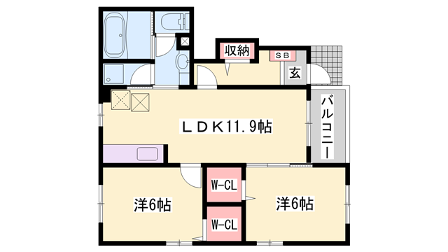 西明石駅 徒歩15分 1階の物件間取画像