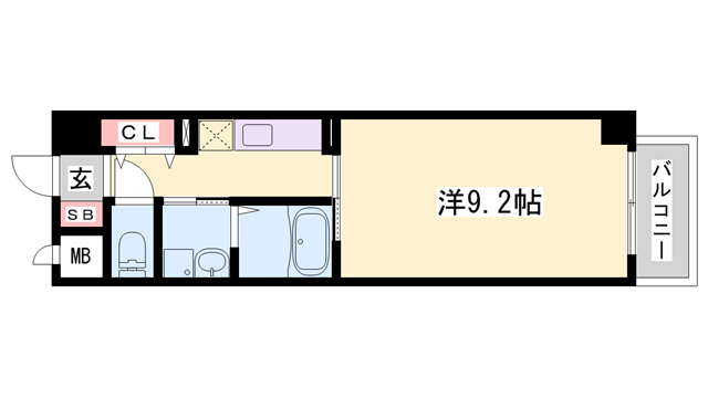 フローラ人丸の物件間取画像