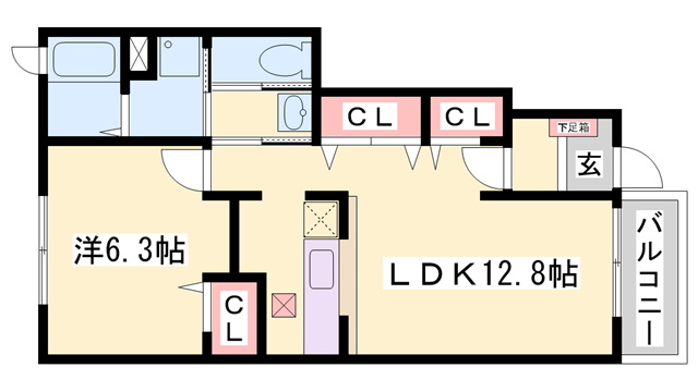 大久保駅 バス17分  竜が岡4丁目下車：停歩5分 1階の物件間取画像