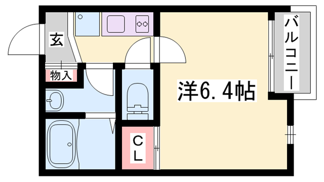 AQUA明石flapの物件間取画像