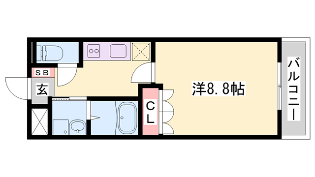 グロードエルの物件間取画像