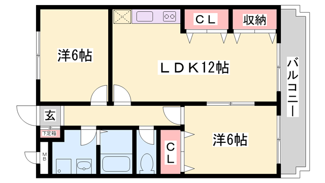 マウンテンハイツの物件間取画像