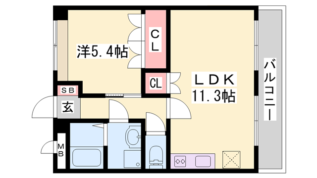 サンフィットの物件間取画像