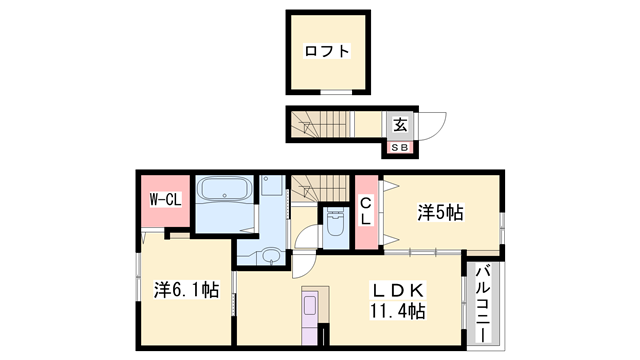 フェリス・F Ⅰの物件間取画像