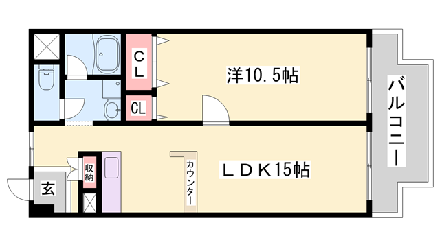 昭和パレス魚住の物件間取画像