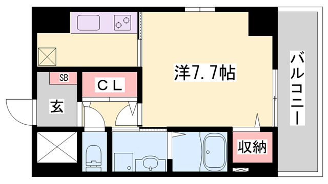 カージェ緑風館の物件間取画像