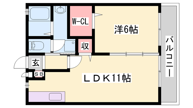 グリーンフォーリスト2番館の物件間取画像