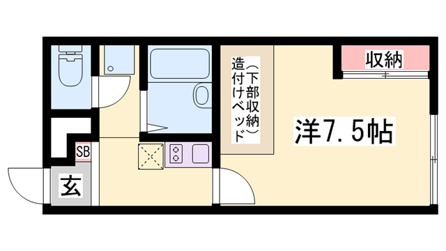 レオパレス大楠の物件間取画像