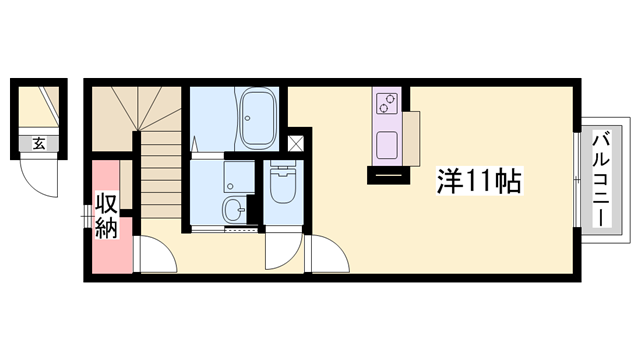 西明石駅 徒歩21分 2階の物件間取画像