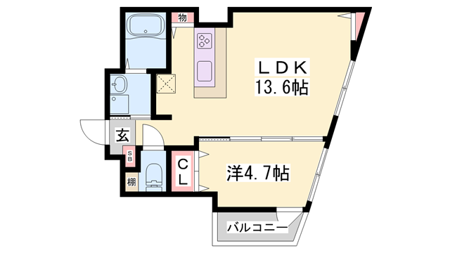 コティ大久保の物件間取画像