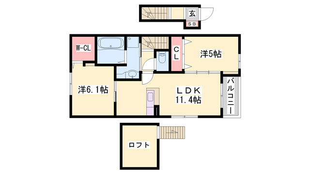 フォルシアⅠの物件間取画像