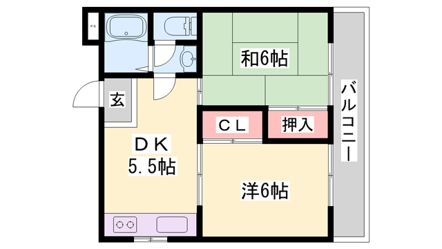 西明石駅 徒歩15分 4階の物件間取画像