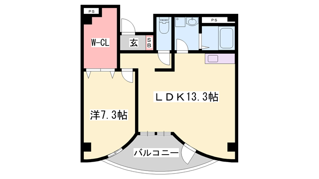 明石駅 徒歩9分 3階の物件間取画像