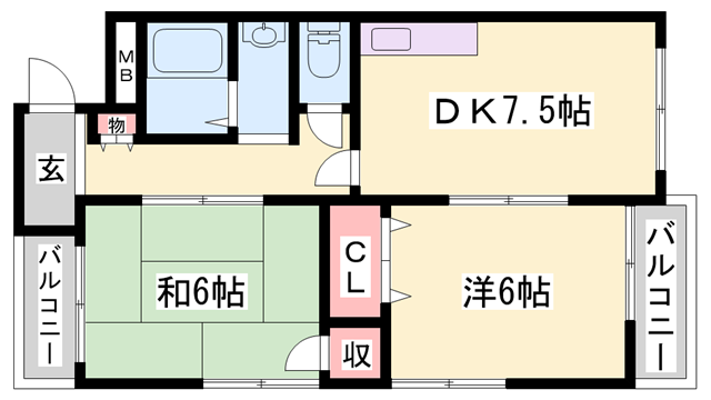 164ビルの物件間取画像