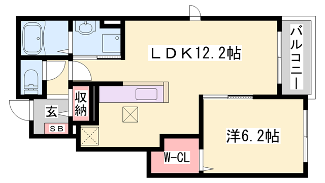 サンリット北野Ⅱの物件間取画像