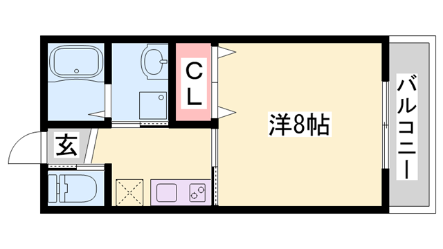 魚住駅 徒歩1分 2階の物件間取画像