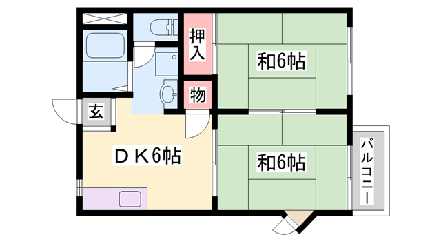 西明石駅 徒歩18分 1階の物件間取画像